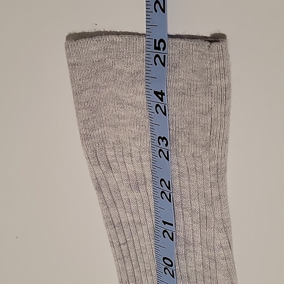 Loft Cardigan Sweater Duster Longline Open Front Long Sleeve Ribbed Gray Cozy SP - Picture 11 of 11